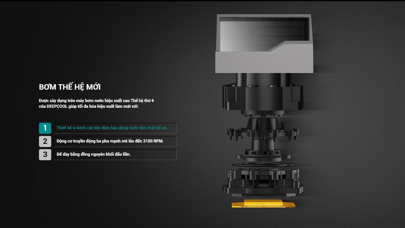 deepcoollt-mota1 Tản Nhiệt Nước CPU Deepcool LT520