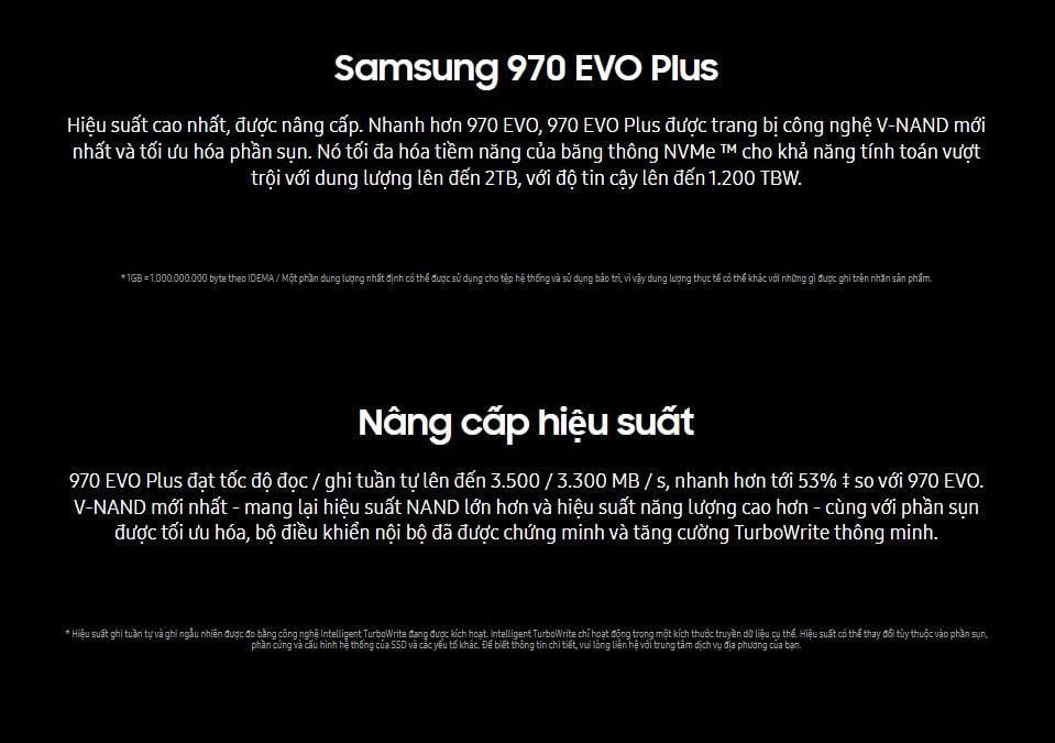 Ổ cứng SSD Samsung 970 EVO Plus