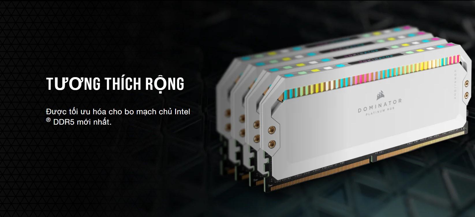 Ram Desktop Corsair DOMINATOR PLATINUM RGB White Heatspreader (CMT32GX5M2B5600C36W) 32GB (2x16GB) DD