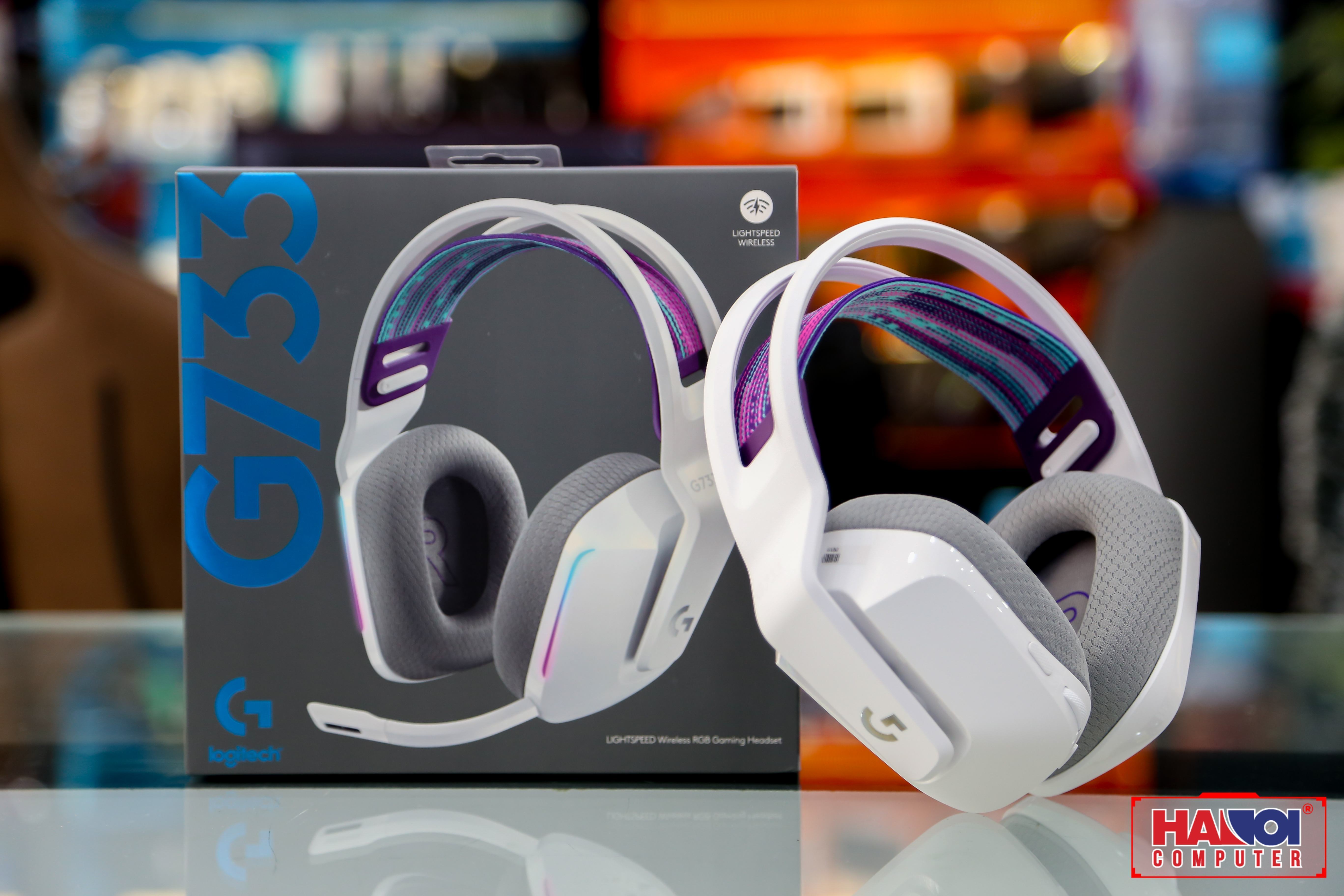 Tai nghe Gaming Logitech G733 LIGHTSPEED Wireless 7.1 RGB White