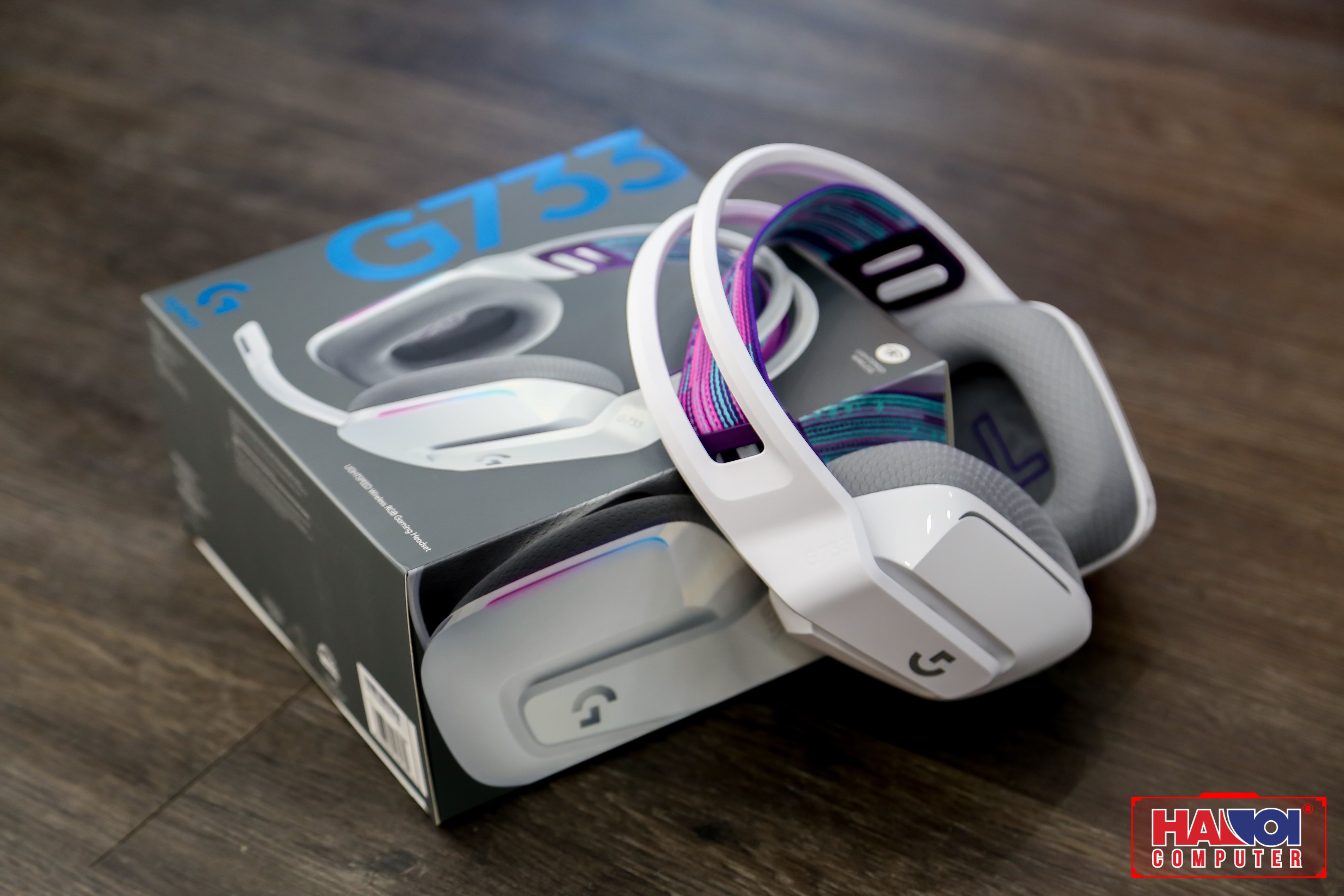 Tai nghe Gaming Logitech G733 LIGHTSPEED Wireless 7.1 RGB White