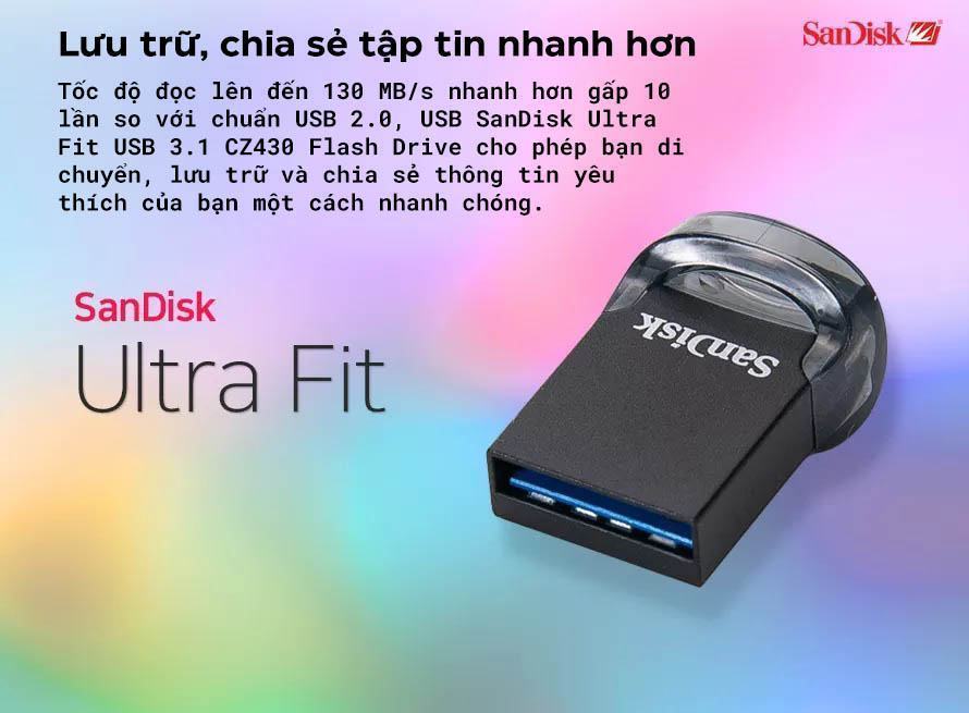 usb-sandisk-usb-34 USB SanDisk USB 3.1 SDCZ430-G46 Ultra Fit