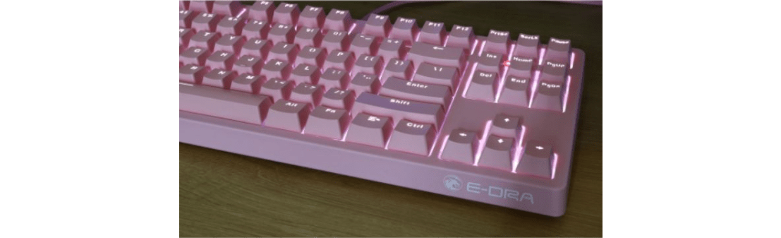led-cua-ban-phim-co-e-dra-ek387-mechanical-gaming-outemu-red-switch-pink-case-white-led-usb Bàn phím cơ Edra EK387 Pink Huano Blue Switch 4