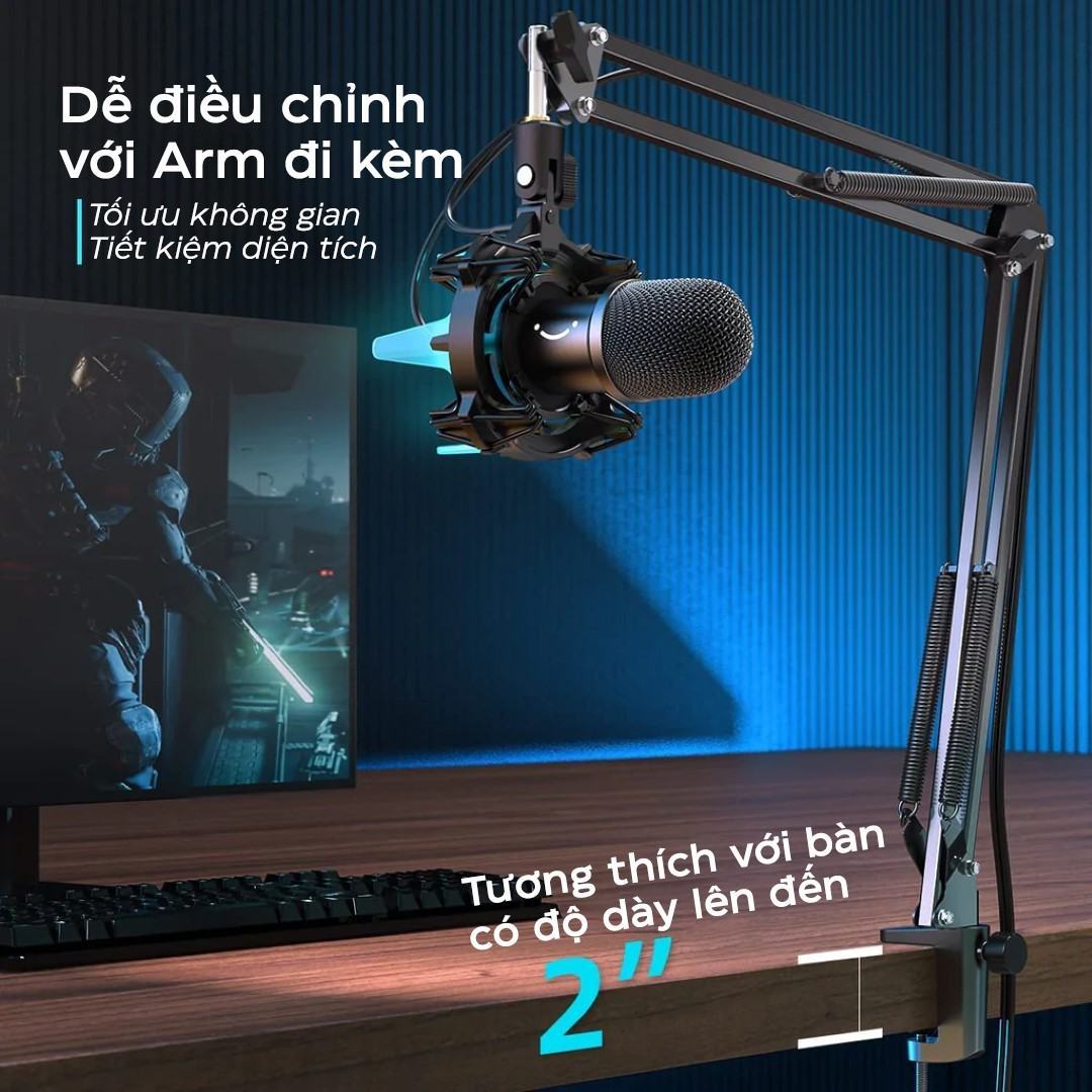 microphone-fifine-k651-kem-boom-arm-va-rgb-shock-mount-3 Microphone FIFINE K651 - Kèm Boom Arm và RGB Shock Mount