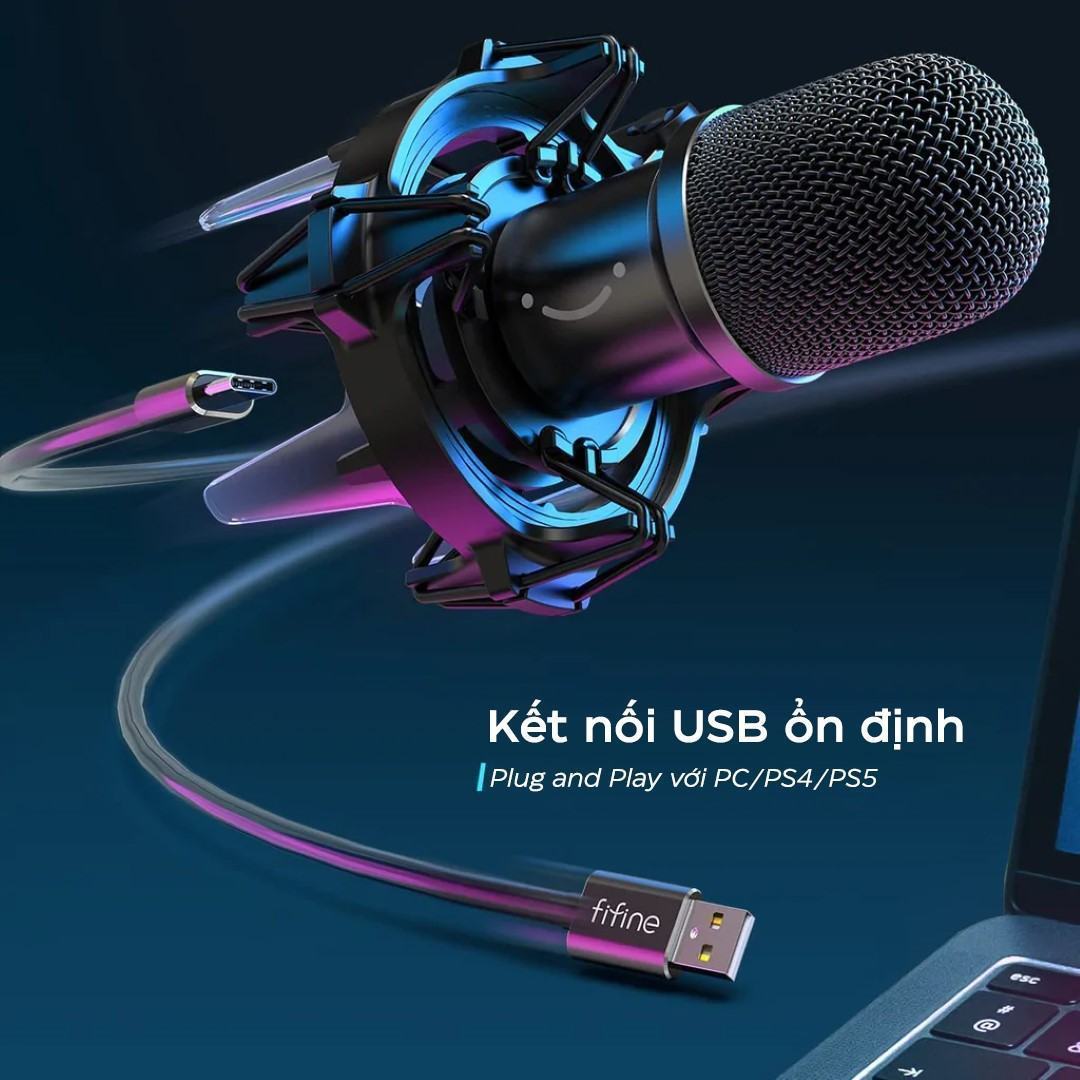 microphone-fifine-k651-kem-boom-arm-va-rgb-shock-mount-4 Microphone FIFINE K651 - Kèm Boom Arm và RGB Shock Mount