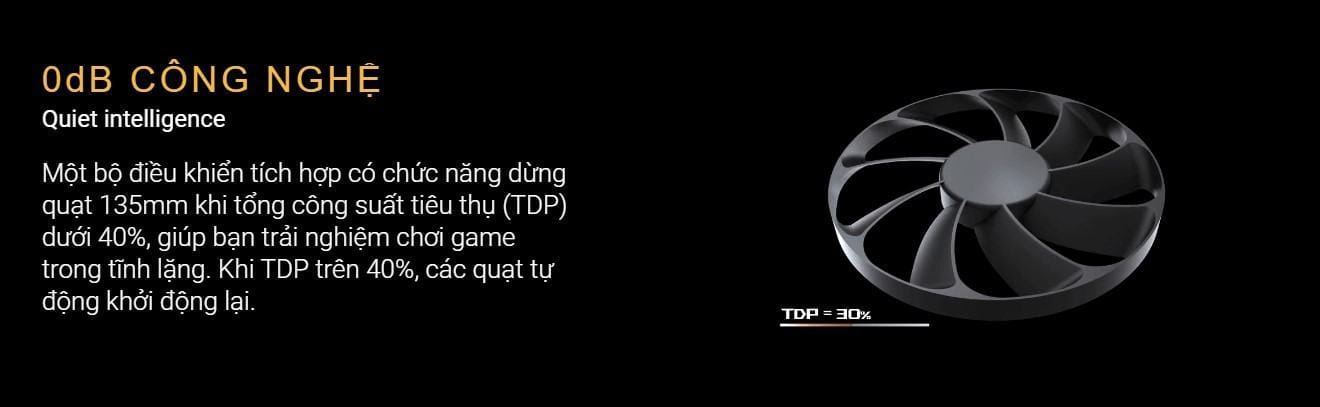 psu-tuf-gaming-4 Công nghệ 0dB. Hoạt động trong thầm lặng